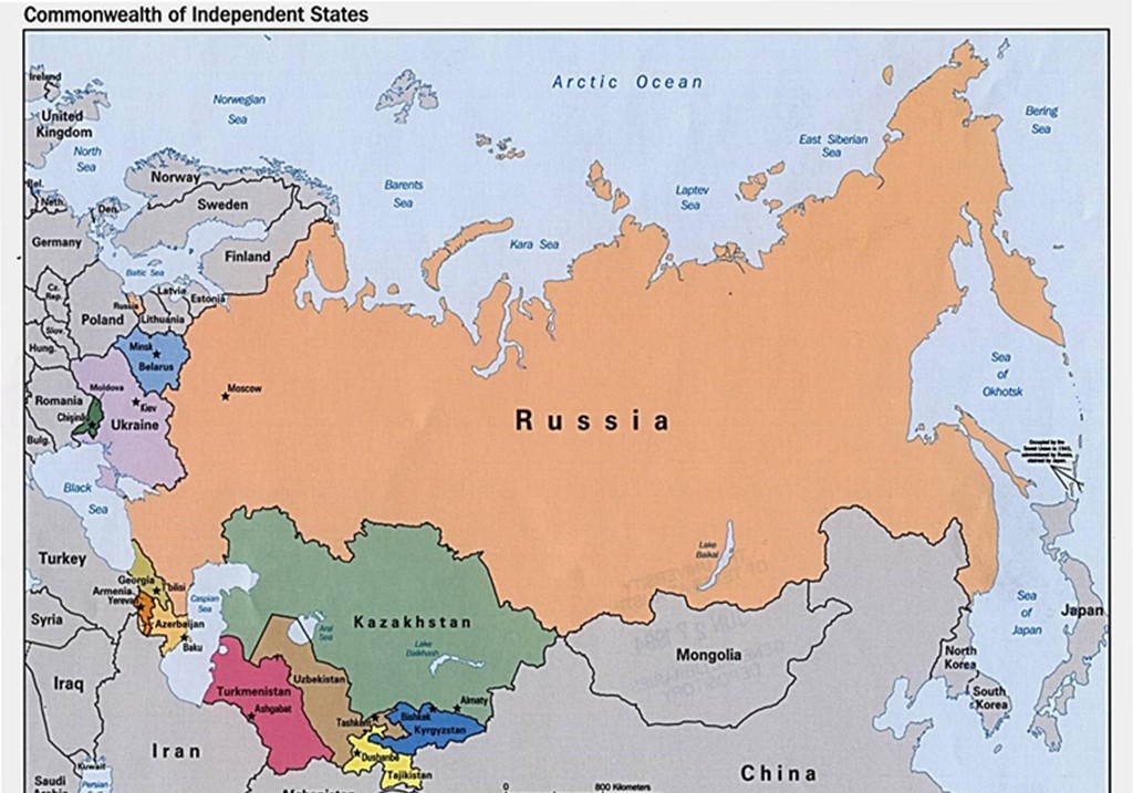 苏联疆域图高清图片