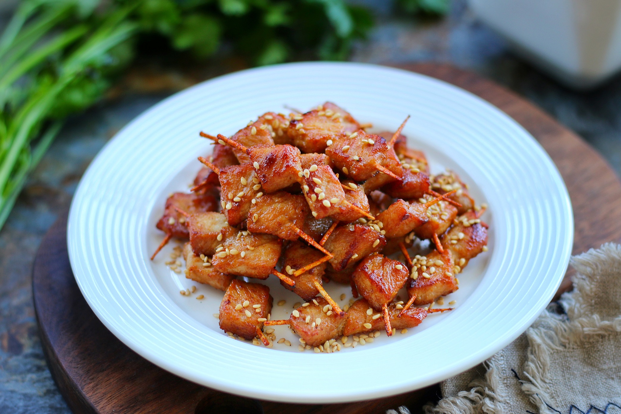 网友:做牙签肉呀!