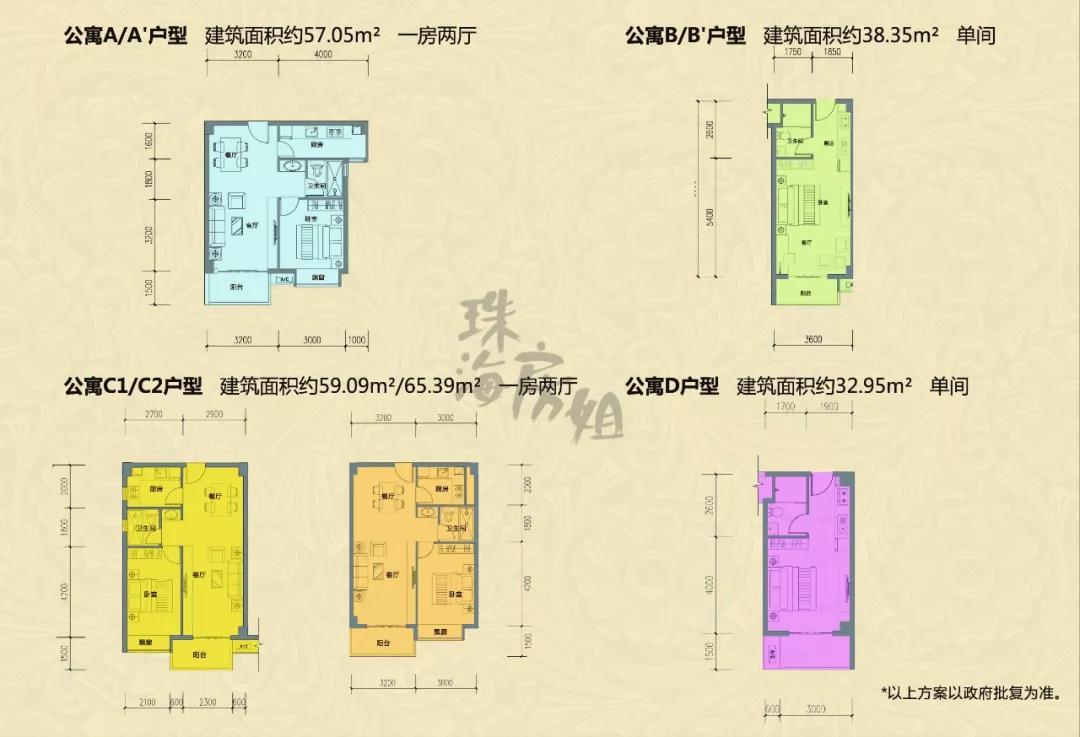 珠海翠微村改造户型图图片