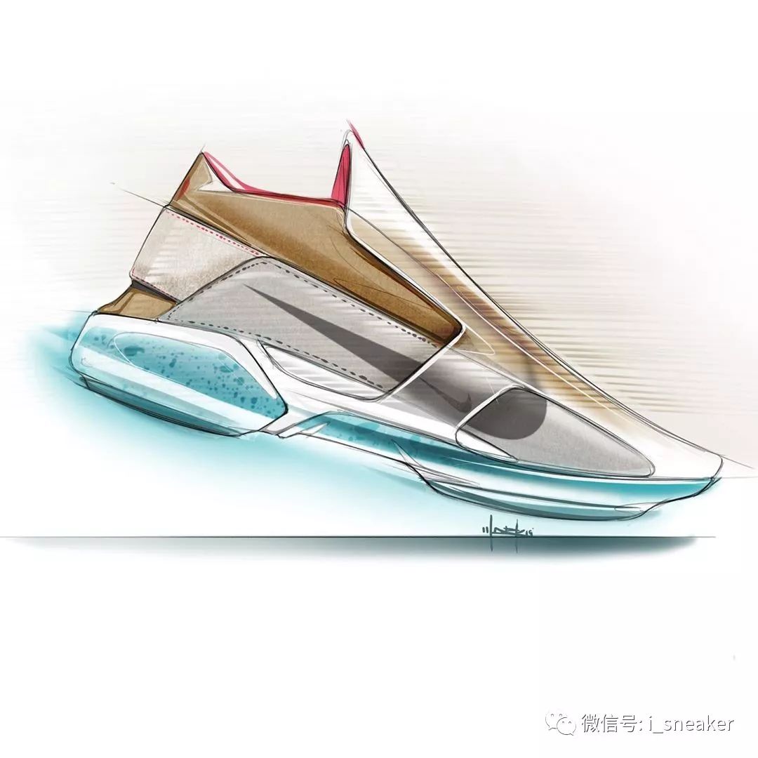 鞋设一组风格酷炫的nike效果图