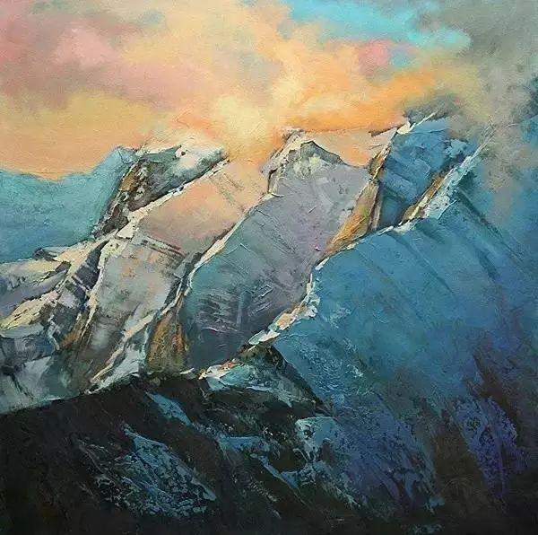 加拿大女画家lindawilder的油画笔锋苍劲有力作品大气磅礴