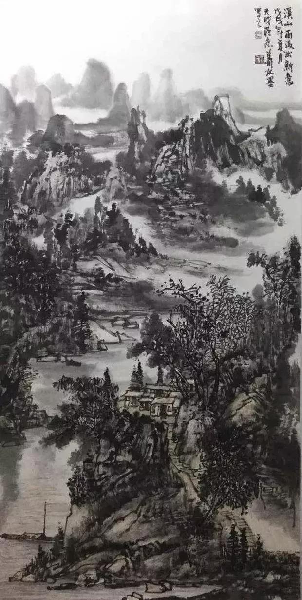 悦心喜讯中国美术家协会会员吴天成来悦心国际书画村创作交流