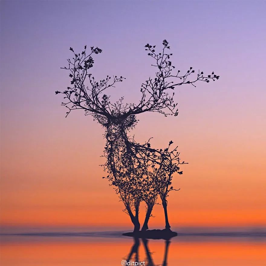 他用ps告诉你什么是天马行空的想象力