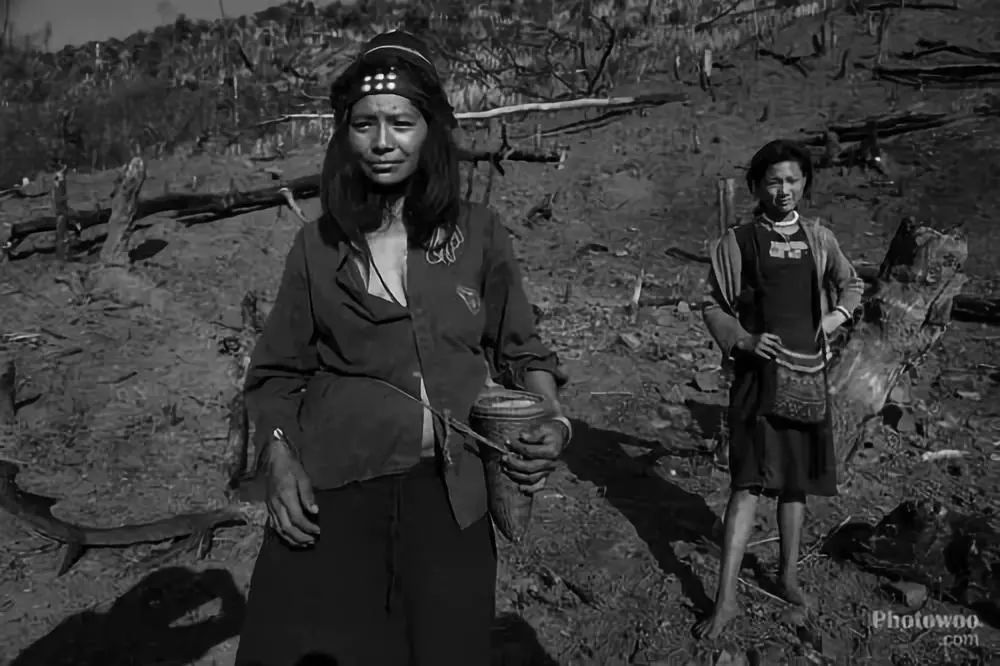 老挝妇女哺乳图片