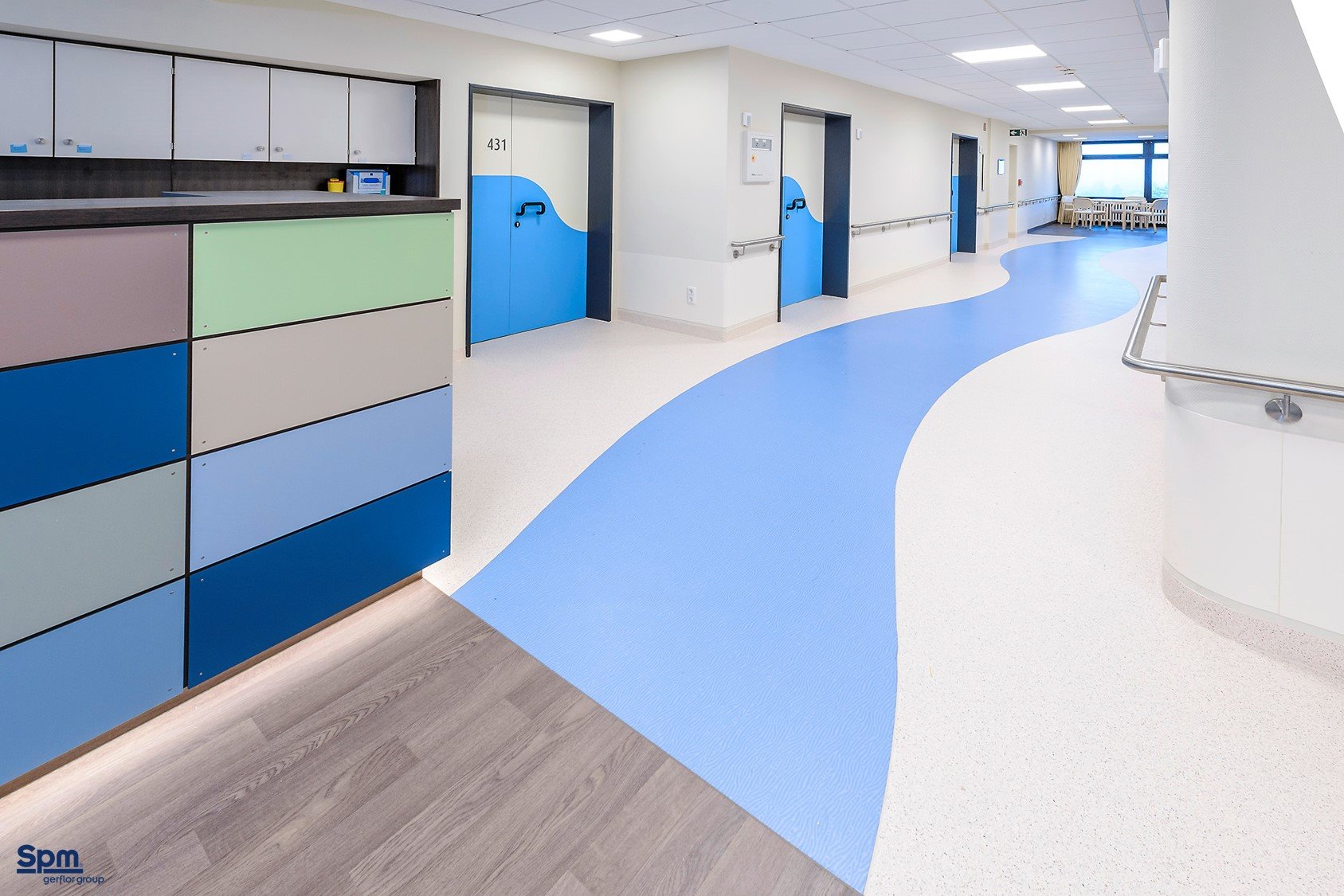 医院也可以更多彩---洁福野心在医院地面色彩的运用