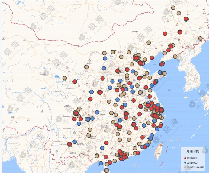 优衣库全国门店分布情况我们通过极海盒子数据统计了优衣库全国门店