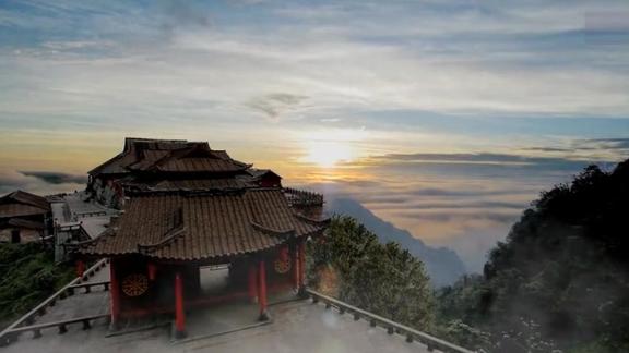 道教宫观西派祖庭乐山紫霞宫祖师李涵虚文学巨匠郭沫若故乡