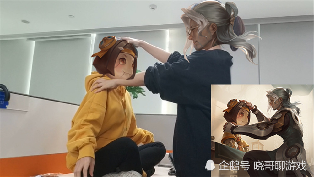 王者荣耀:鲁班大师超暖的摸头杀,原来是这样制作的,现在已经被玩坏!