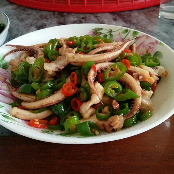 青椒鱿鱼丝
