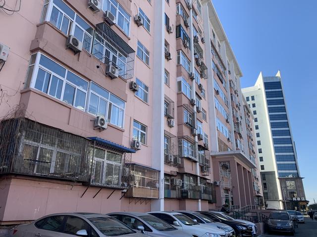 这是一座9层的大楼,式样和北京那些普通的老居民楼不太一样,更加高大