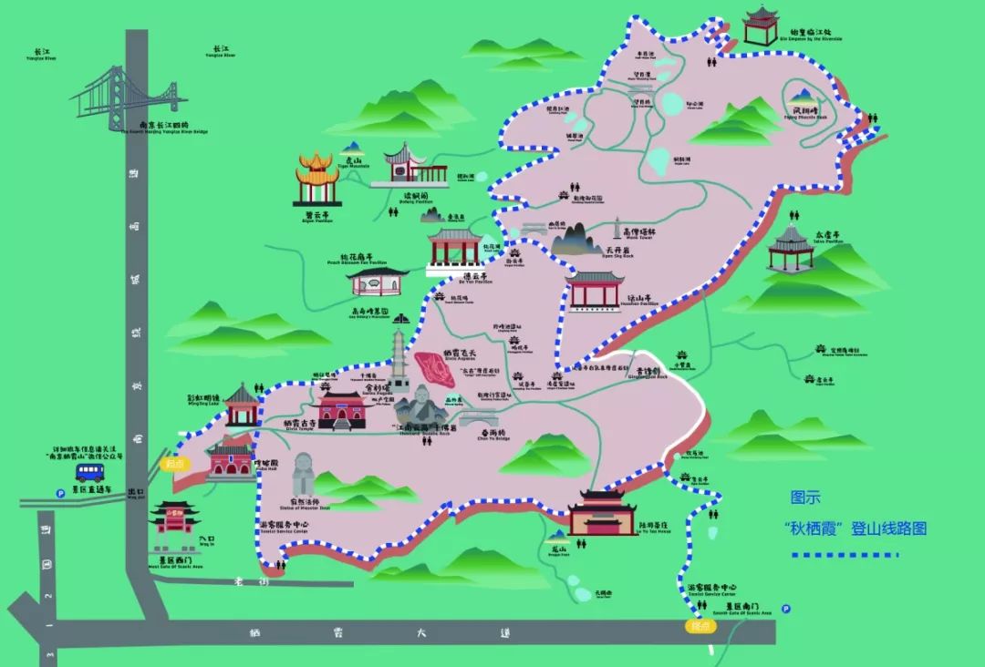 栖霞山地图高清详细图片