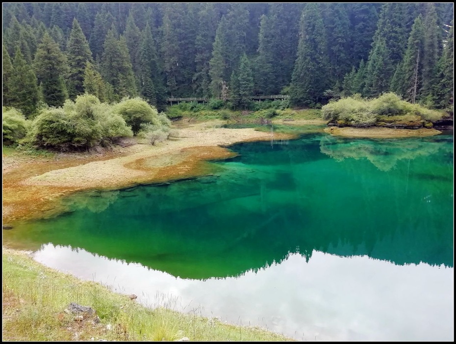 雨中暢遊牟尼溝,二人世界更自由——2019年川西行最後一站之二道海 5