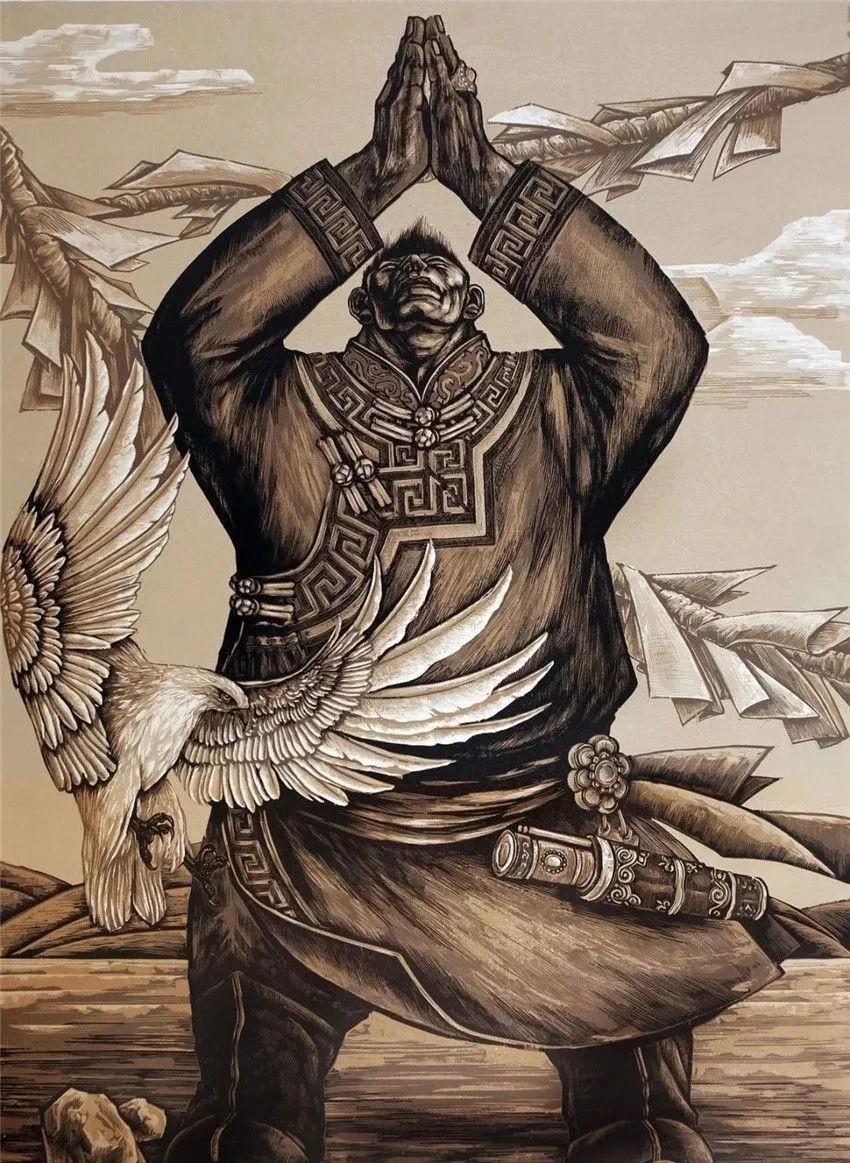 奈曼版画以刀代笔镌刻科尔沁文化印记