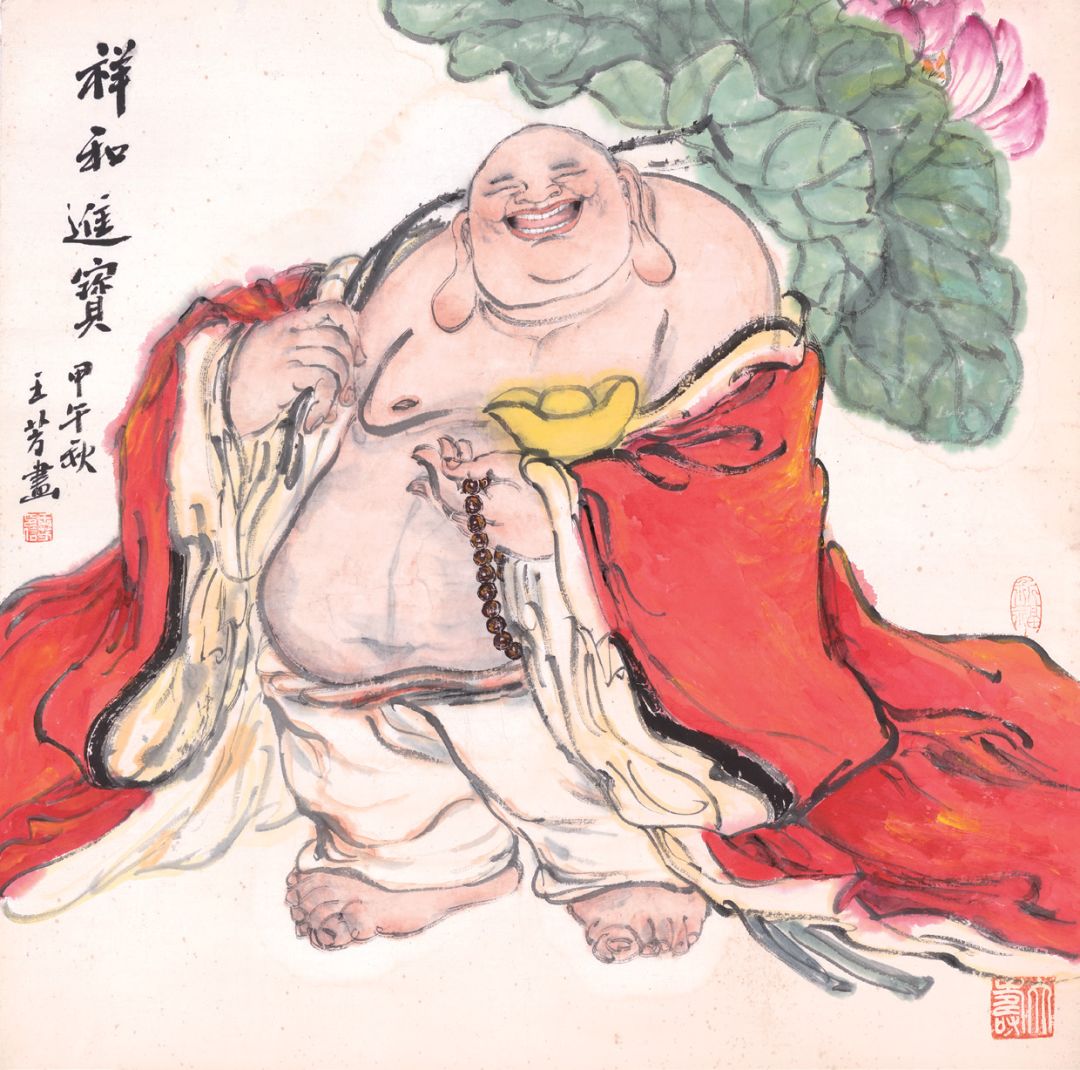 聚焦自在弥勒中国画名家主题创作展在浙江佛学院庄严启幕