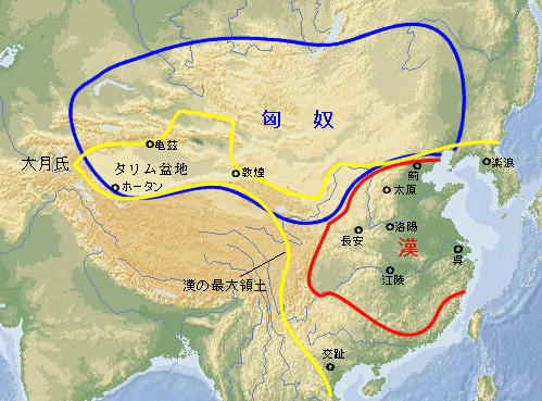 匈奴汗国版图图片