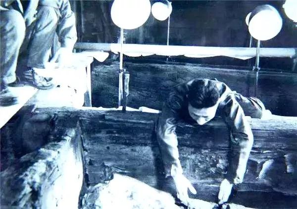 罕见老照片1965挖掘定陵现场至今唯一考古开掘的帝王陵墓