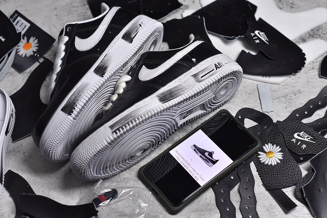 权志龙 gd-peaceminusone x nike air force 1 雏菊空军一号刮刮乐