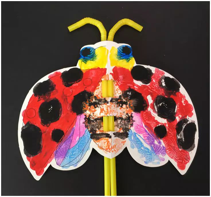 火星简笔画带涂颜色