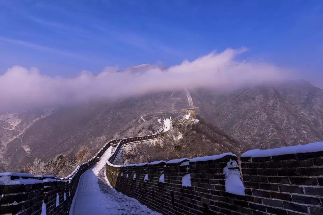 【美图美景】慕田峪长城迎来今冬第一场雪