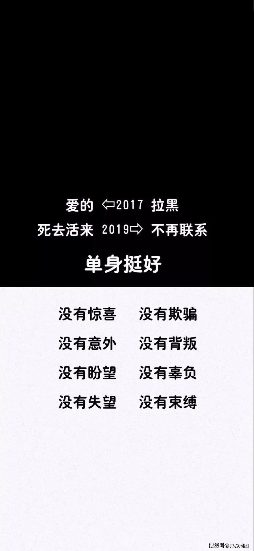 2019抖音最火文字控壁纸