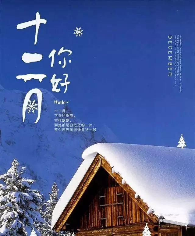 十二月,你好,我好,大家好,早安