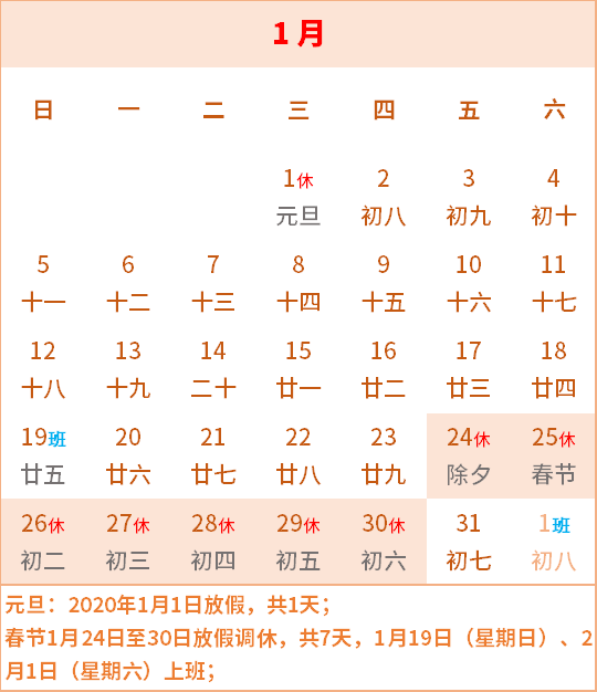 五一假期5天!2020年放假安排出来了!好消息!