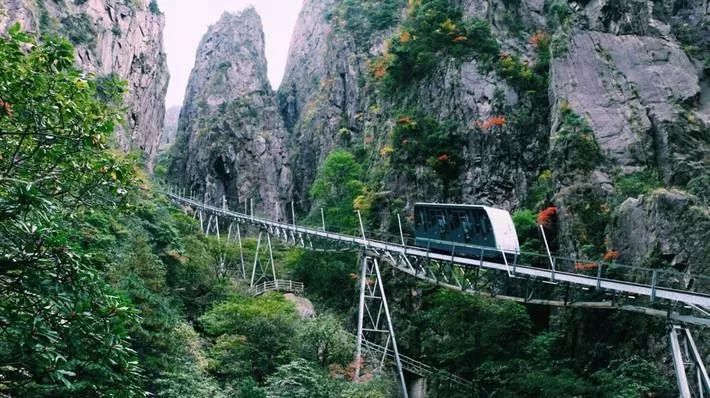 黄山西海大峡谷小火车图片