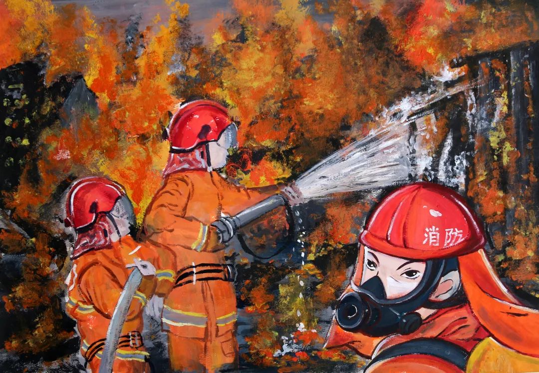 内江市2019年我是小小消防员绘画作文获奖作品赏析