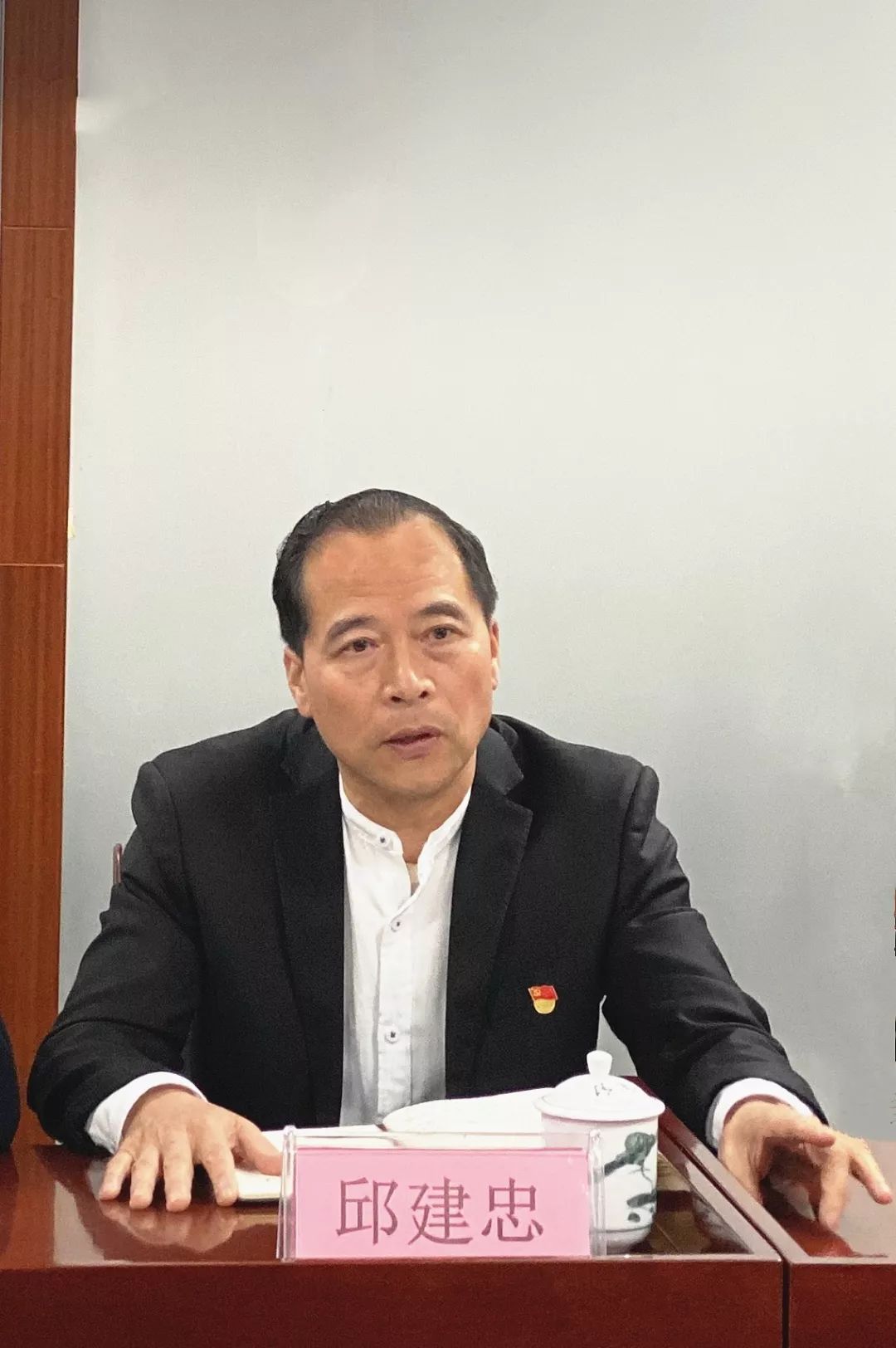 首先是明源公司总经理邱建忠为我们介绍了目前园区的近况以及开展此次