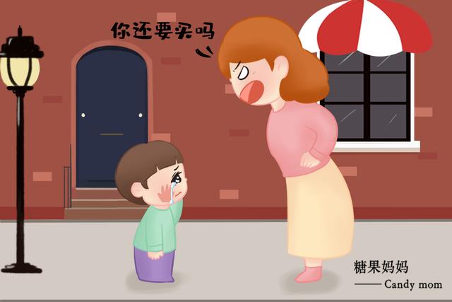 妈妈说家里有不给买了,孩子还是要,说什么不走,这妈妈脾气就上来了