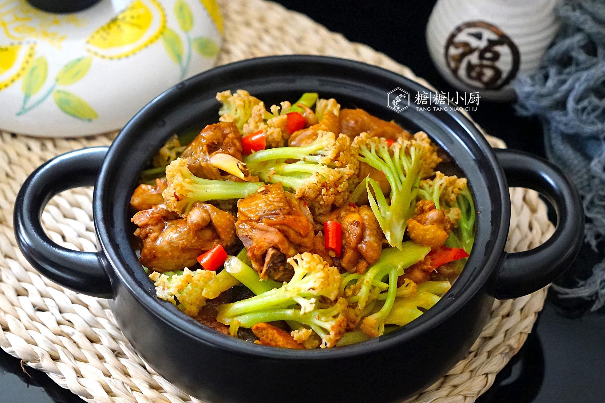 原创花菜不炒也不凉拌换种吃法出锅满嘴肉香味好吃到流口水