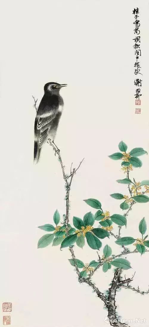 国画中的桂花别有一番韵味