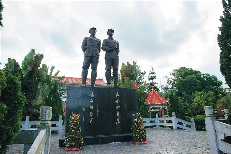 革命根据地纪念园:于1996年8月1日建成,母瑞山是琼崖纵队的根据地