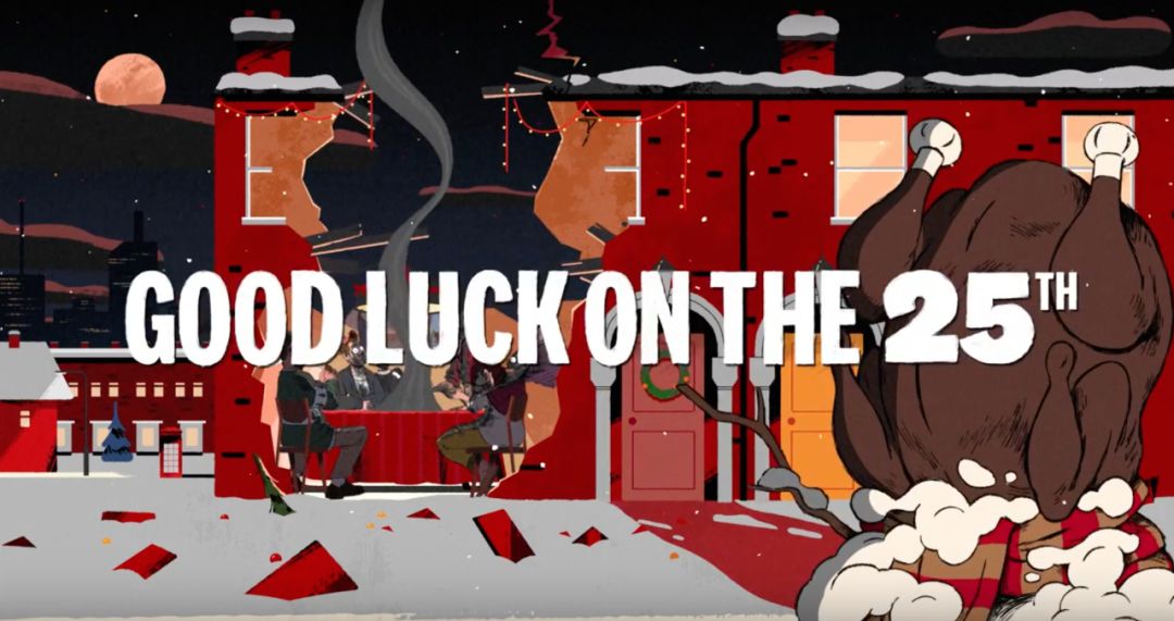 每一个故事的结尾都会出现 good luck the 25th 原来,肯德基是在恶搞