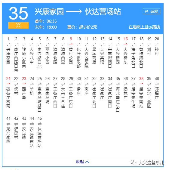 861公交车站的路线图图片