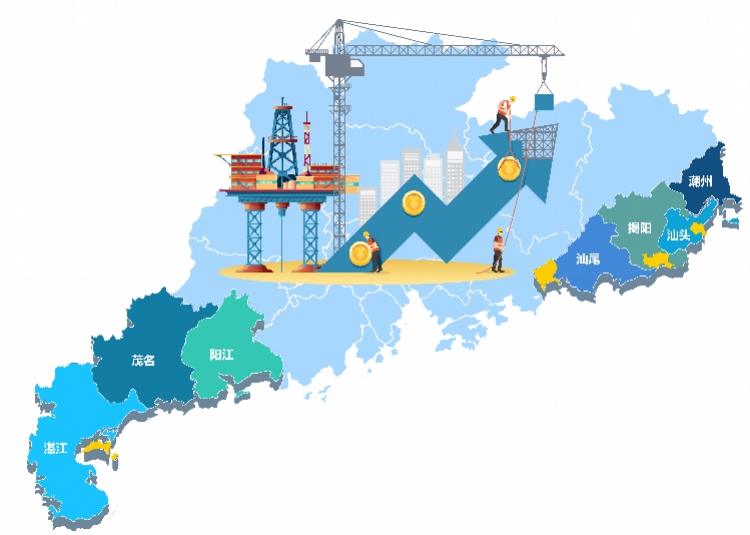 從東往西一圖讀懂廣東沿海經濟帶東西兩翼發展態勢