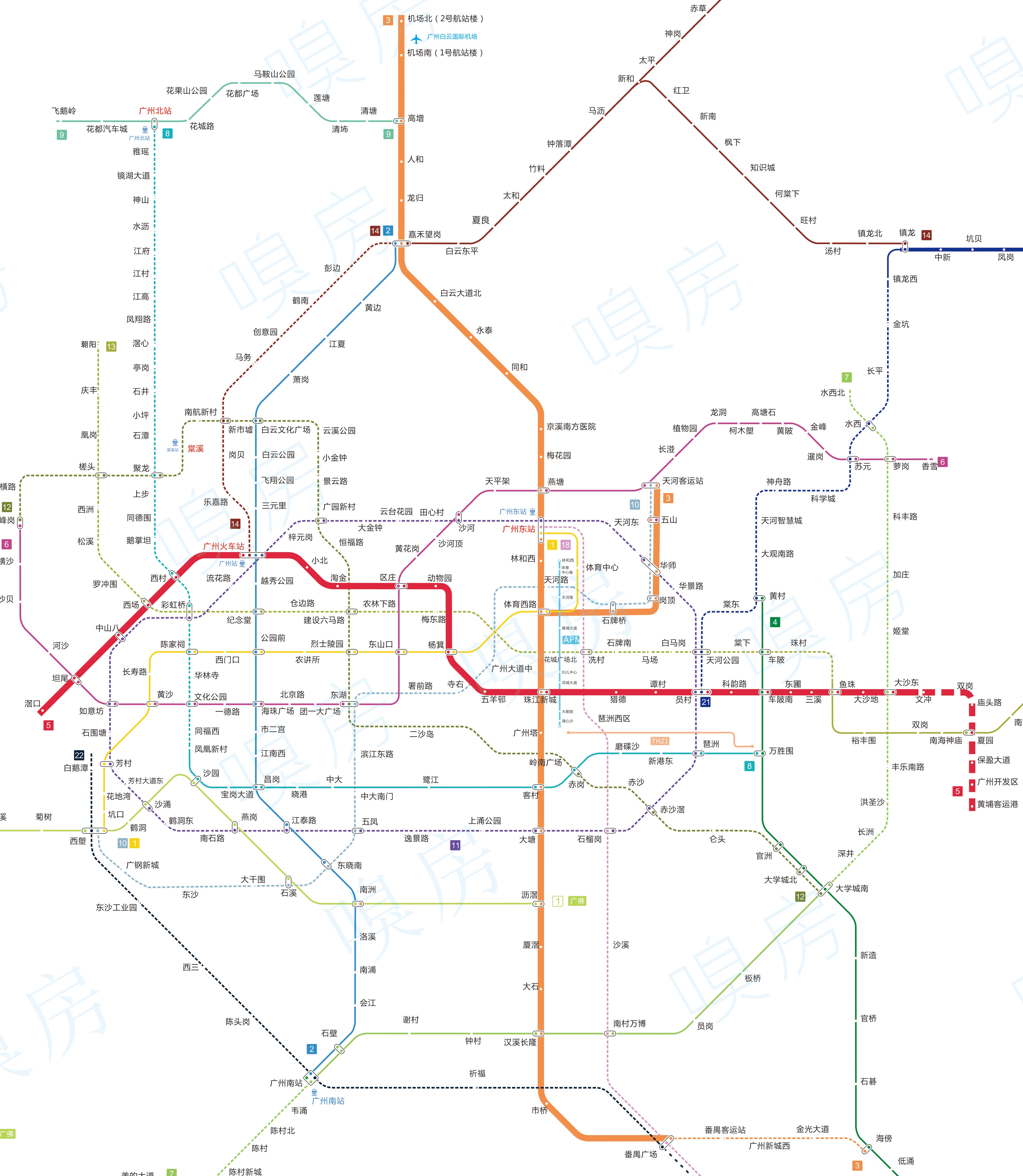 广州5号地铁线路图图片