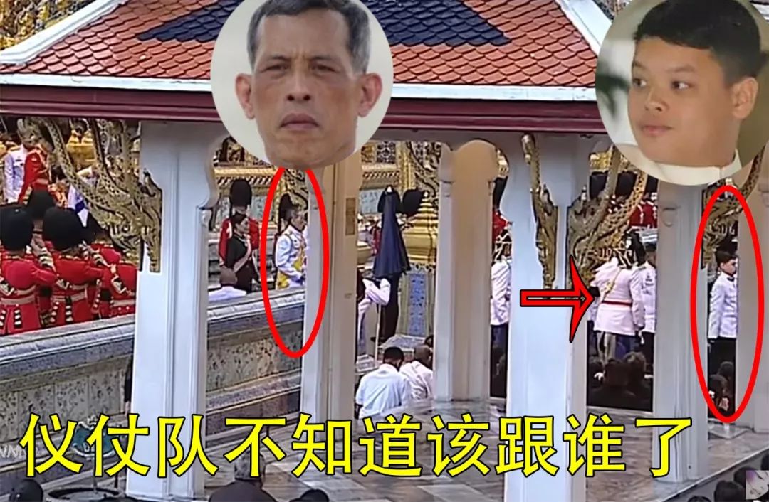 在活动结束之后,玛哈国王带着子女离开,提帮功小王子这次做的就有点过