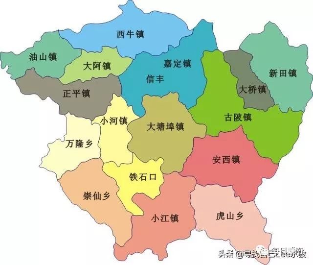 信丰县各乡镇地图图片