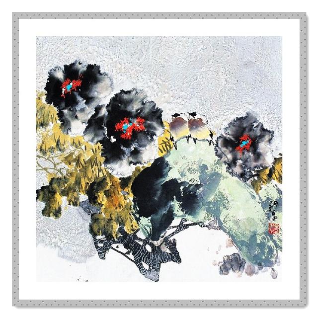 房新泉是中国美术界一位具有较大影响的花鸟画家,他将中国花鸟画的