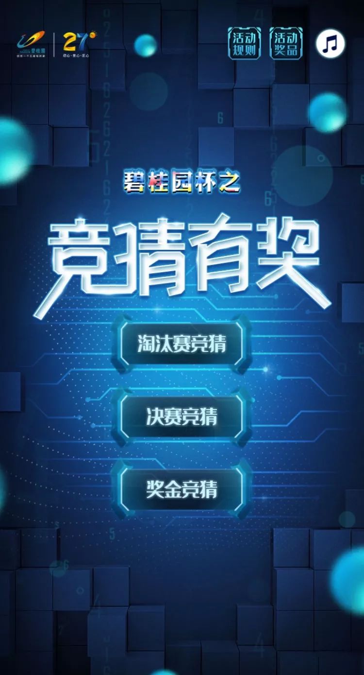 碧桂园杯之"竞猜有奖"话不多说,首先就来介绍我们在开赛前进行的精心