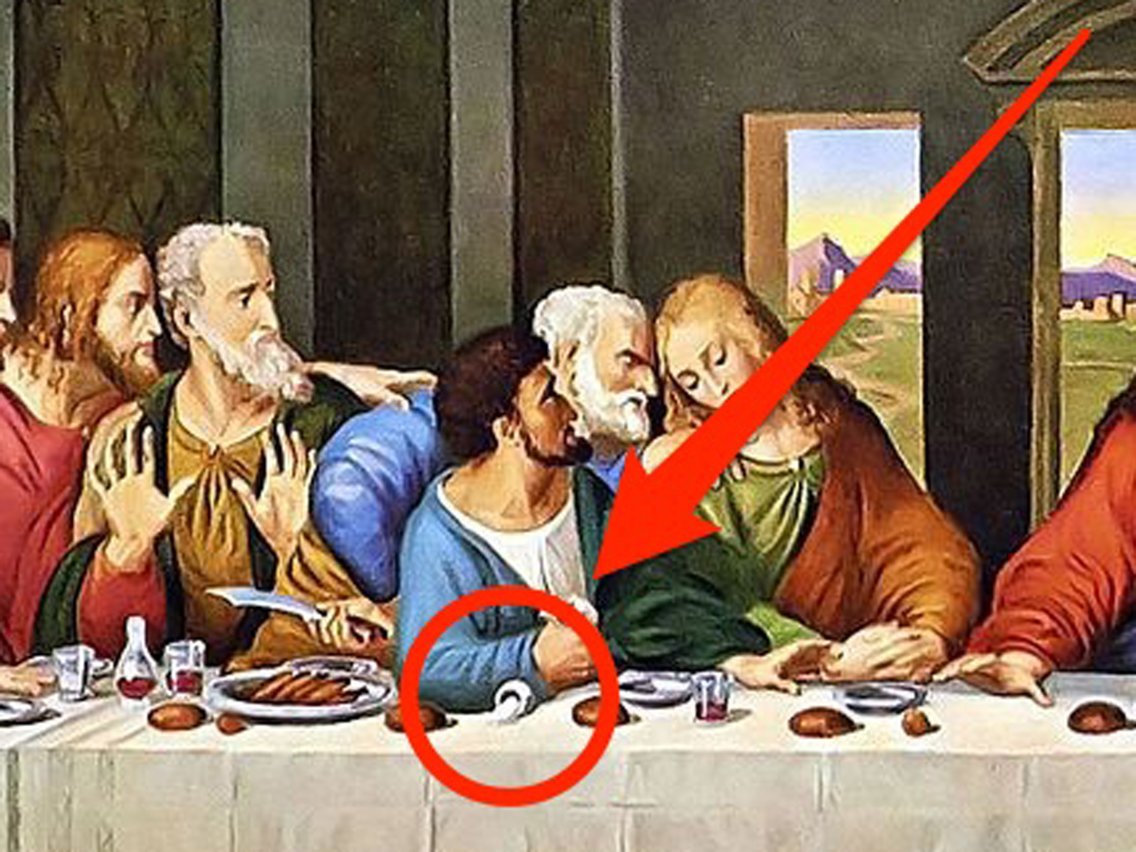 Тайная вечеря Леонардо Иуда