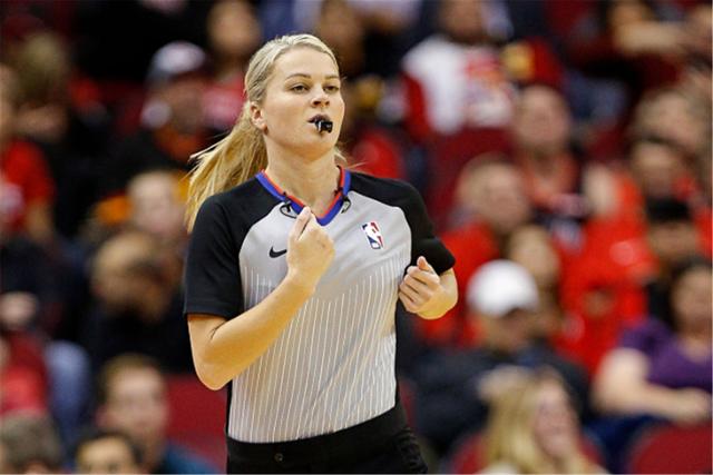 原创nba现役第四人从酒保到美女裁判珍娜施罗德的别样人生