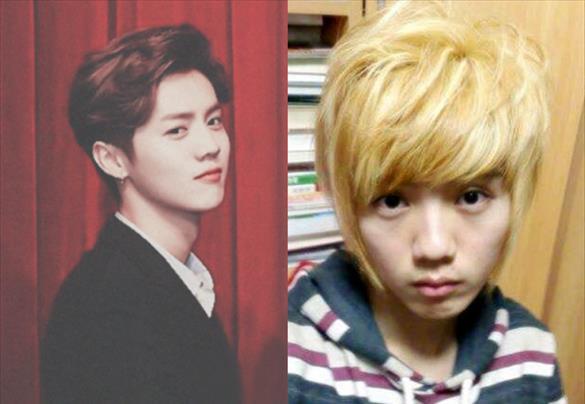 当明星遇上"杀马特"鹿晗变身精神小伙,看到何老师:新疆站票!