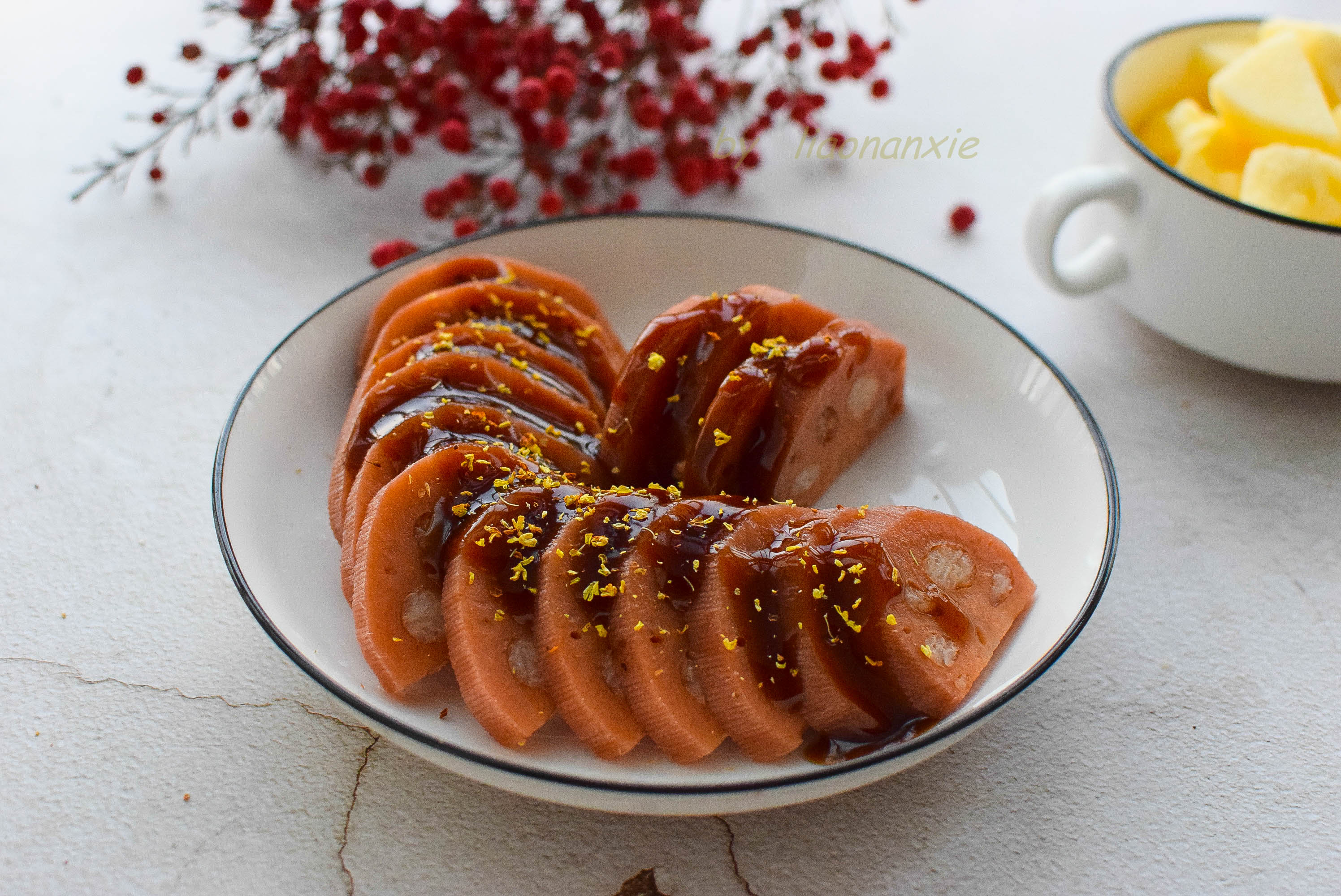 桂花糯米藕有人说放碱有人说加猪油都不对这两点才是关键