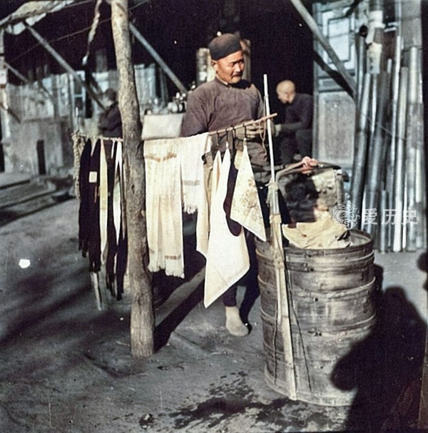 原创30年代太原上色老照片市场繁荣生活有序到处都是人间烟火气