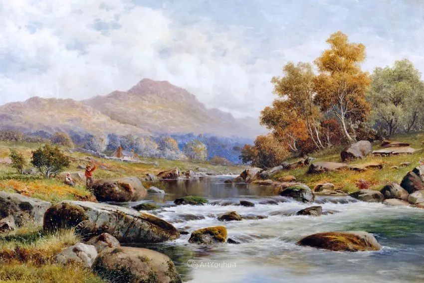 特别吸引人的自然主义风格英国艺术家williamhenrymander