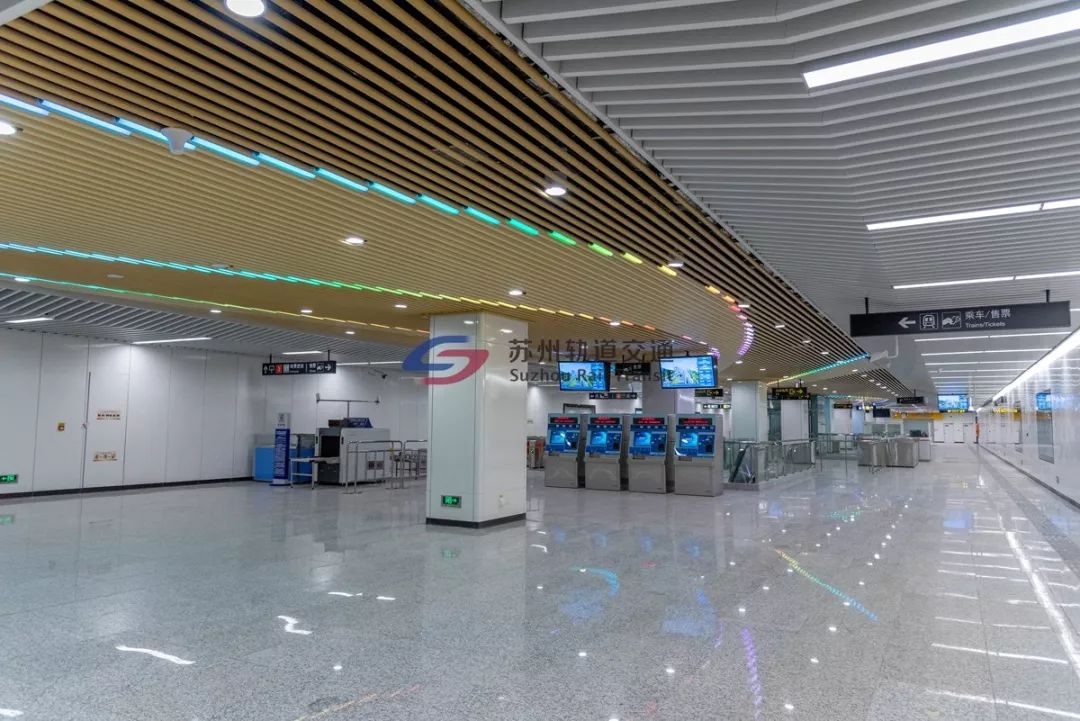 唯亭站苏州园区火车站唐庄站东方之门站金厍桥站宝带路站狮山路站西津