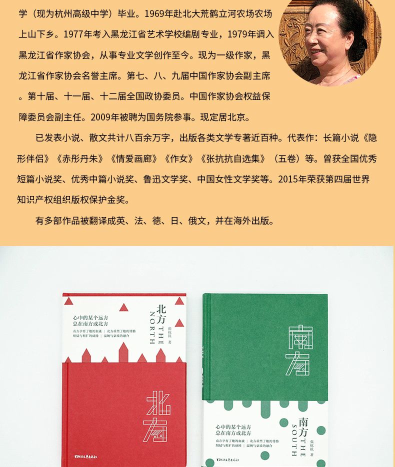 《北方》是张抗抗亲自编选,审定的一个以地域主题为线索的散文精选