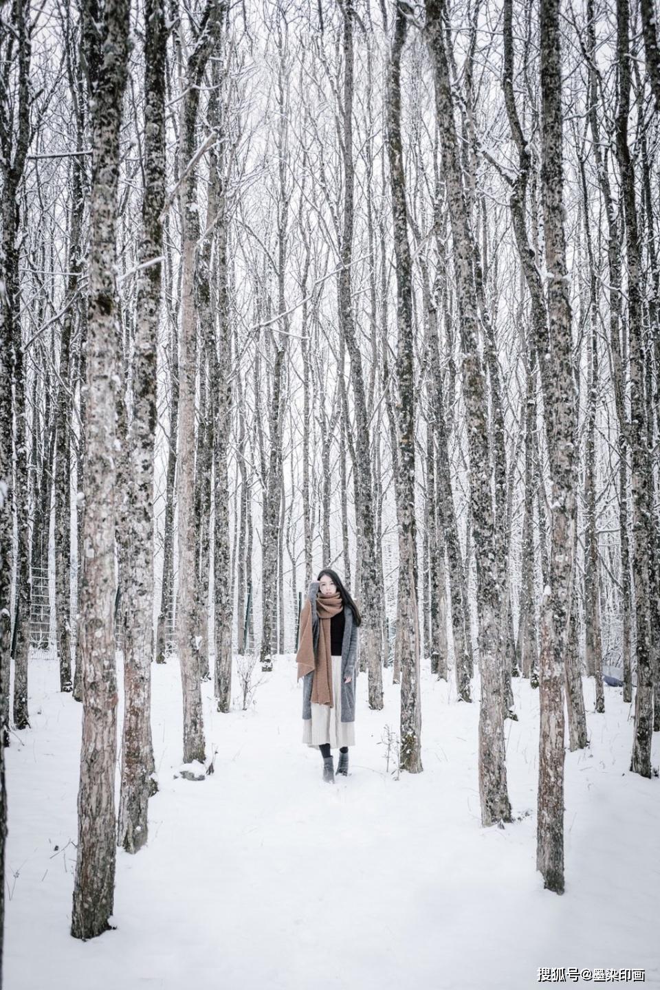 下雪的真实图片 有人图片